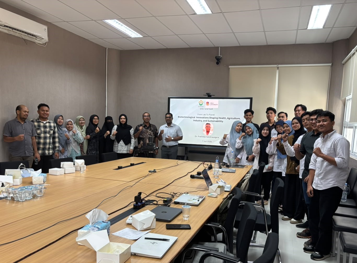Unimal dan MILA University Perkuat Kolaborasi Riset Bioteknologi Lewat Seminar Internasional